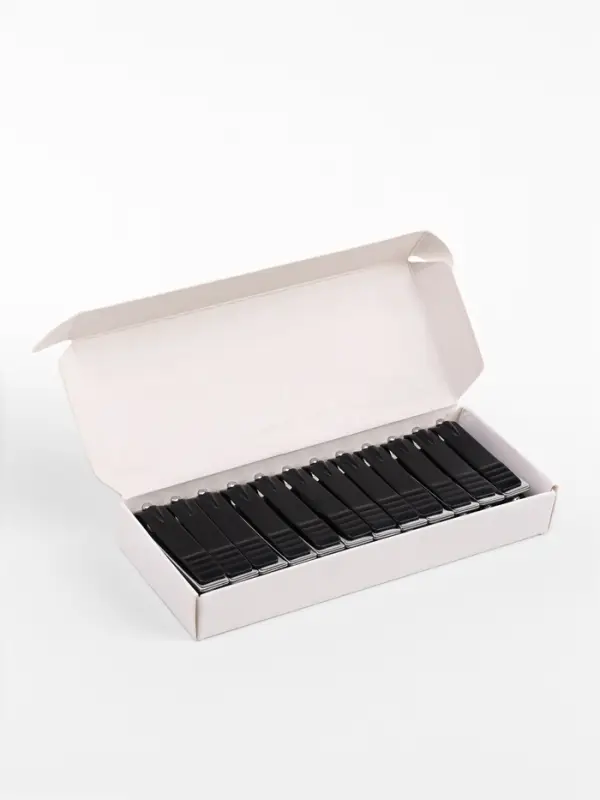 Кусачки книпсер маникюрные, 5.5 см, в коробке, цвет чёрный, серебристый