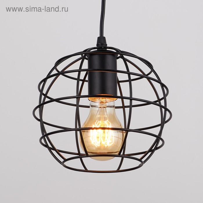 Подвес BayerLux  Подвес BayerLux "Шар" 1х60Вт Е27 черный 18,5х18,5х16см