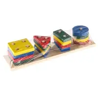 Пирамидка логическая Лесная мастерская &laquo;Фигуры&raquo;, окрас глянцевый