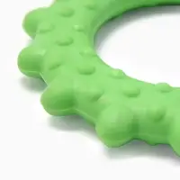Жевательная игрушка для собак &laquo;Кольцо с шипами&raquo;, 8.5 см, TPR, зелёная