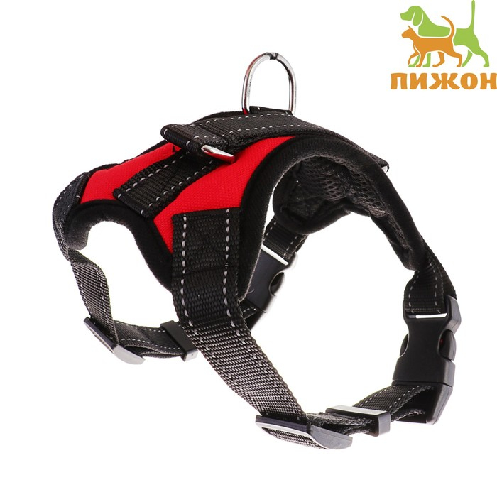 Шлейка К7 мягкая светоотражающая, размер XL, ОГ 74-92 см, вес 28-47,5 кг, красная Шлейка К7 мягкая светоотражающая, размер XL, ОГ 74-92 см, вес 28-47,5 кг, красная