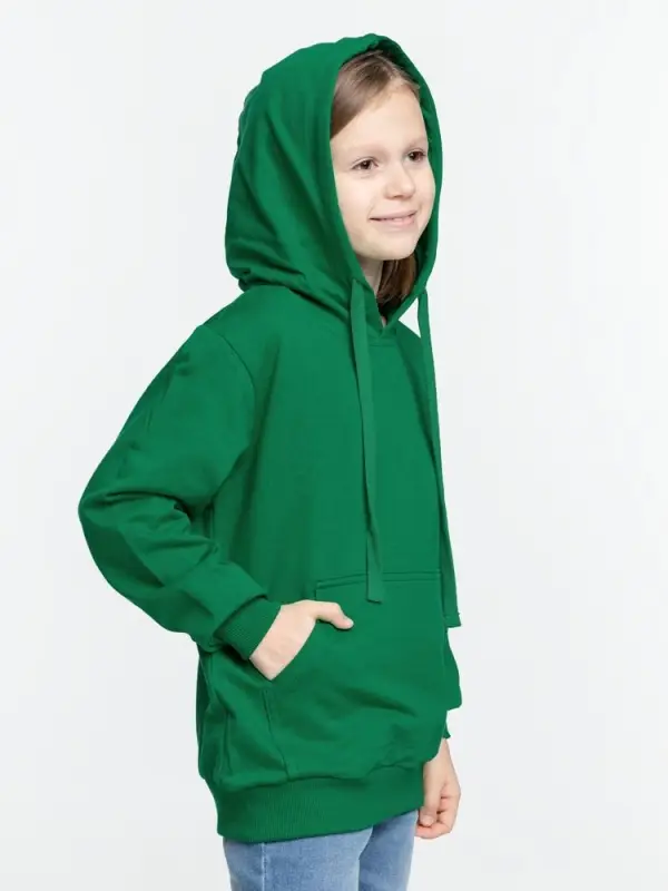 Худи детское Kirenga Kids 2.0, зеленое, 6 лет