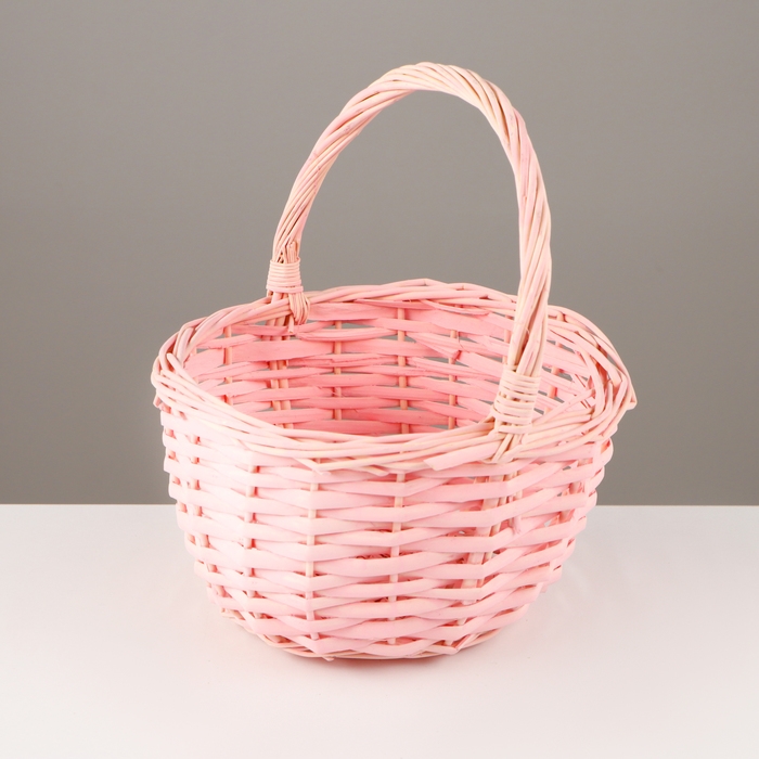 Корзина плетеная, 20×20×11,5/25 см, ива Корзина плетеная, 20×20×11,5/25 см, ива