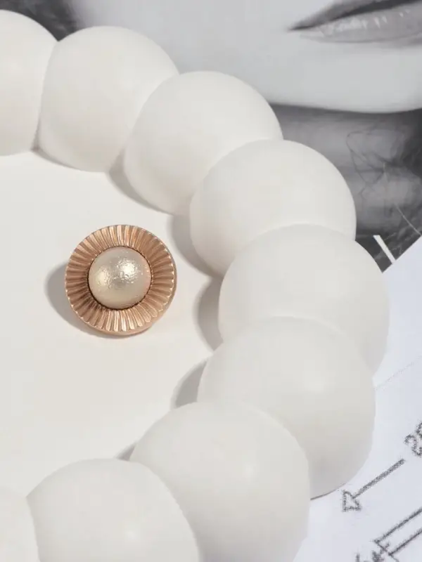 Пуговица металлическая на ножке &laquo;Сатурн&raquo;, декоративная, d=18 мм, цвет золотой