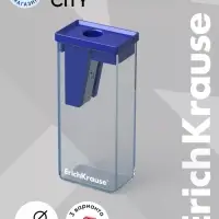 Точилка ErichKrause City Classic, с контейнером, МИКС