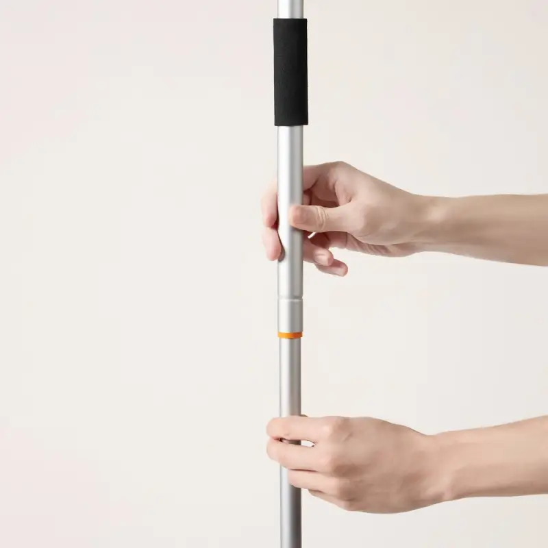 VETTA Окномойка с телескопической ручкой 111см, с резин.держателем, серая, арт.KFC010