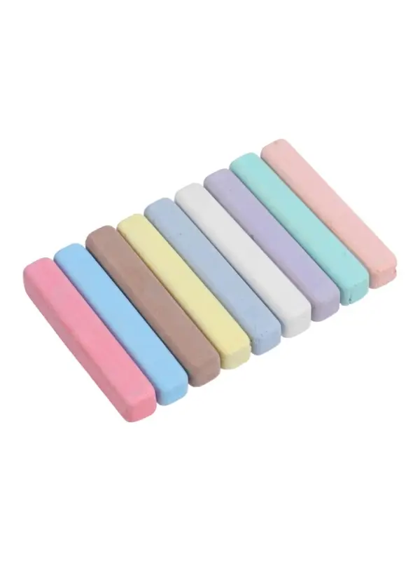 Мелки цветные Calligrata, в наборе 9 штук, квадратные, МИКС