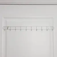 Вешалка настенная Доляна &laquo;Лето&raquo;, 10 крючков, 55&times;5&times;3.5 см, хромированная