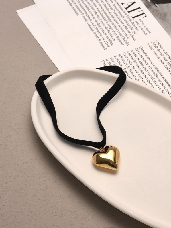 Чокер «Стиль» сердце, цвет золото, 30 см