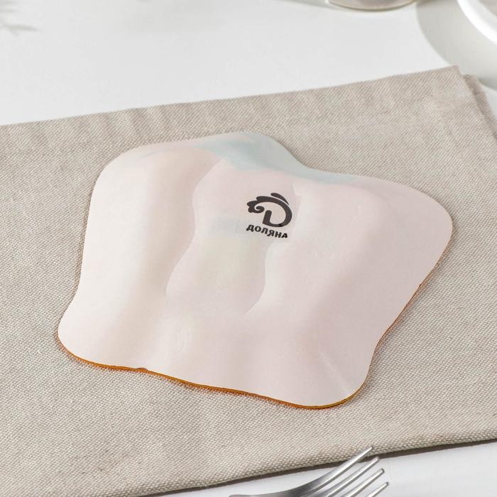 Блюдо стеклянное сервировочное Доляна «Перчик», 16×15 см, цвет жёлтый Блюдо стеклянное сервировочное Доляна «Перчик», 16×15 см, цвет жёлтый