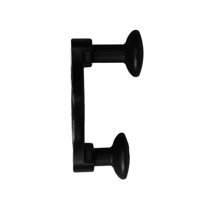 Крючок мебельный CAPPIO BELLO, двухрожковый, черный Крючок мебельный CAPPIO BELLO, двухрожковый, черный