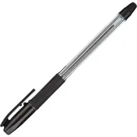 Ручка шариковая Pilot. BPS-GP, чёрный стержень BPS-GP-EF, узел 0.5 мм, на масляной основе, резиновый упор