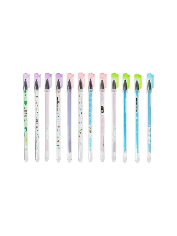 Ручка гелевая СТИРАЕМЫЕ ЧЕРНИЛА, 0,5 мм, стержень синий, Мультяшки МИКС