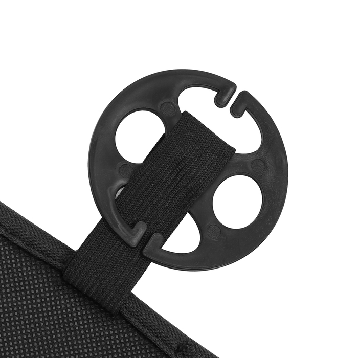 Накидка-массажёр на сиденье, 126×43 см, с поясничной опорой, черный Накидка-массажёр на сиденье, 126×43 см, с поясничной опорой, черный