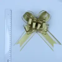 Бант - бабочка No5, золотистый