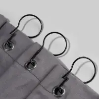 Крючок для штор, 6.8&times;3.8&times;0.2 см, 20 шт., чёрный
