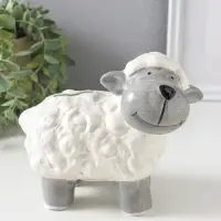 Копилка для денег керамика &laquo;Счастливая овечка&raquo;, 15.6&times;8.6&times;7.2 см