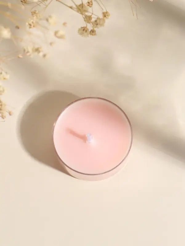 Набор чайных свечей ароматических "Конфетный цвет" 4 шт, 8х8х2,3 см