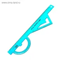Линейка гибкая, силиконовая, 30 см, многофункциональная, МИКС