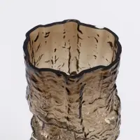 Ваза «Гоэтано», 30×13 см, стекло, коричневая