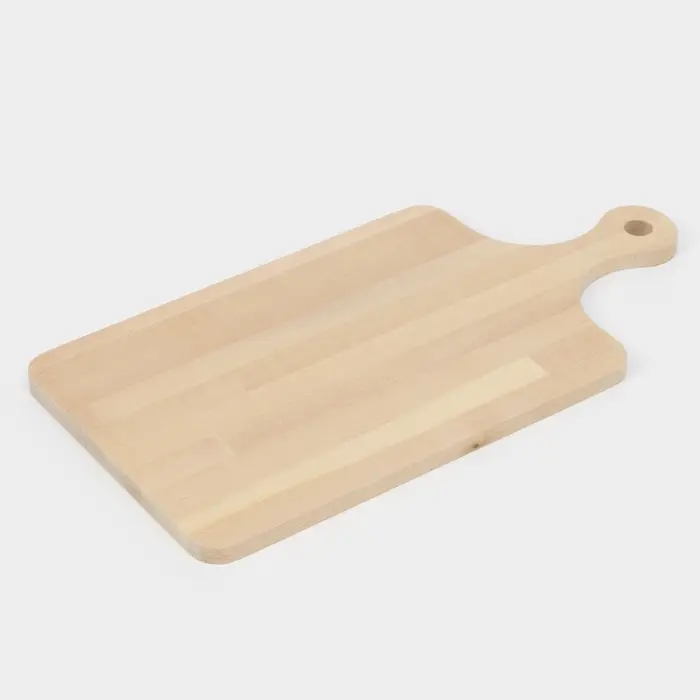 Доска разделочная Доляна, 40&times;20&times;1.2 см, с ручкой, дерево берёза