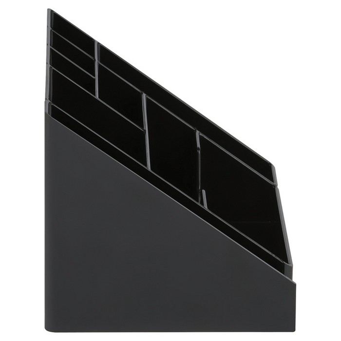 Подставка-органайзер для канцелярии Стамм "Каскад", чёрная