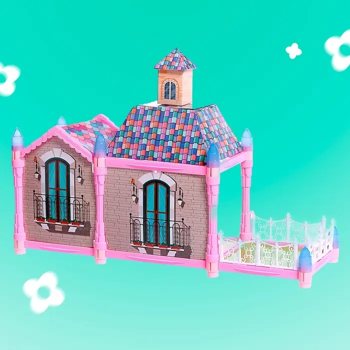 Кукольный домик &laquo;Сказочная жизнь&raquo; с куклой, питомцем и аксессуарами, свет, 19 см