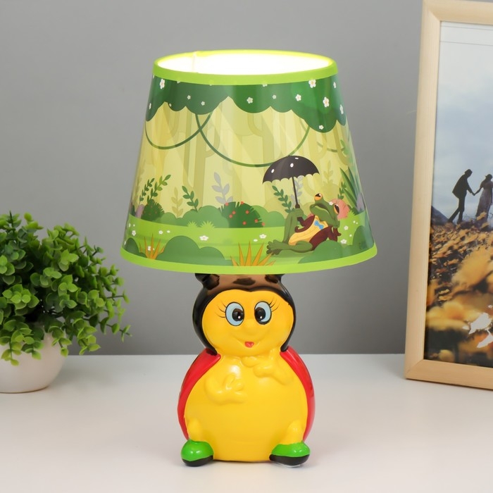 Настольная лампа  Настольная лампа "Божья Коровка" Е14 15Вт 20х20х32 см RISALUX