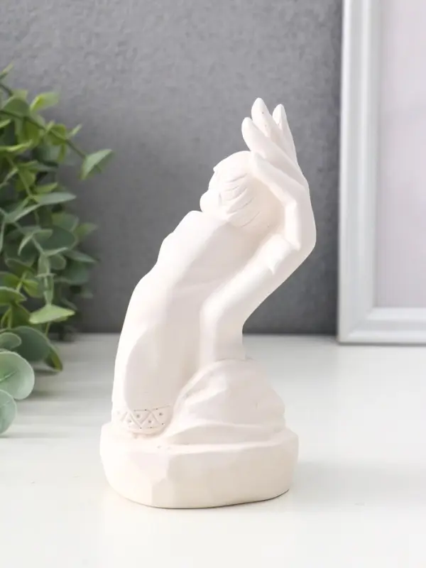 Фигура "Нежность на ладоне" 15 см, белый