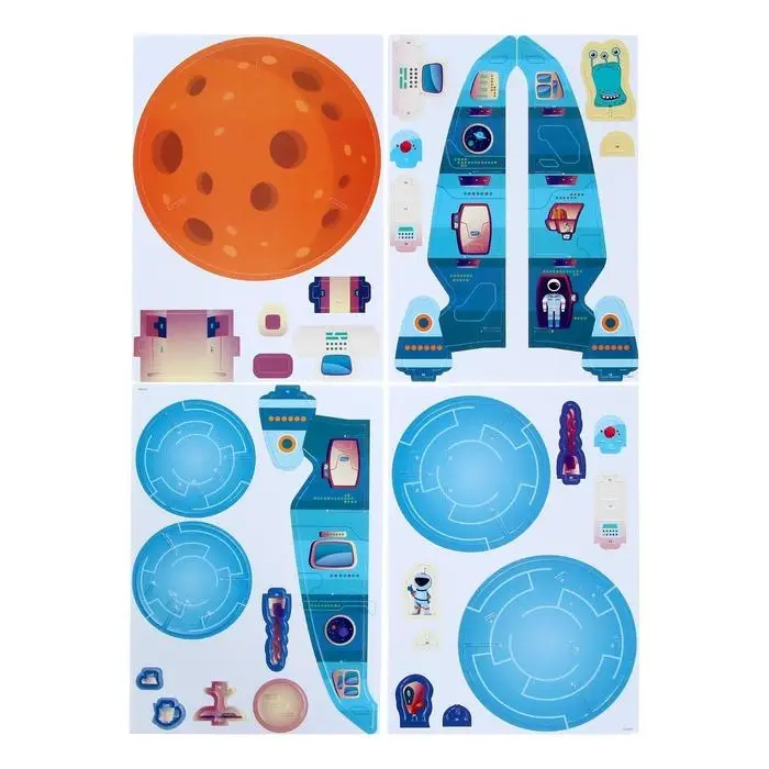 3D Конструктор из пенокартона «Звездный флот», 30 деталей 3D Конструктор из пенокартона «Звездный флот», 30 деталей