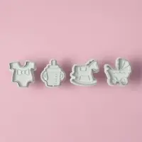 Плунжеры кондитерские Доляна &laquo;Малышок&raquo;, набор 4 шт., пластик, МИКС