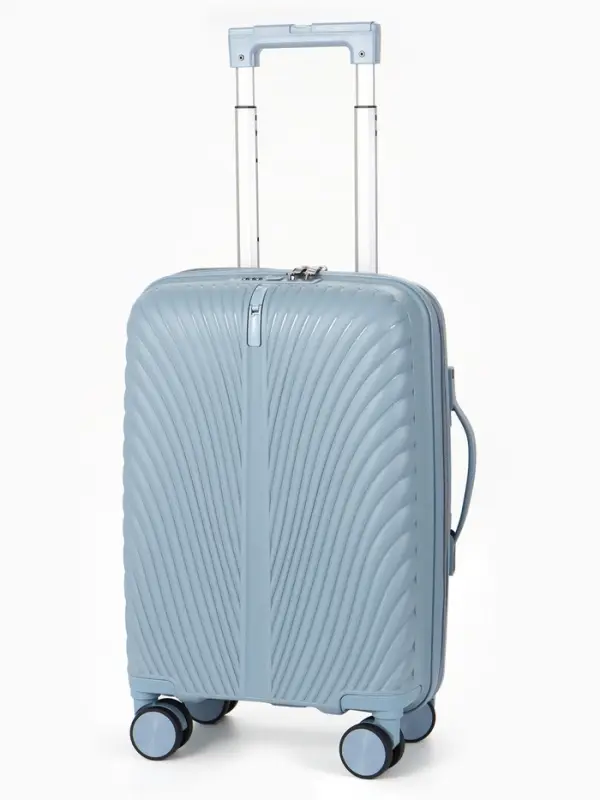 Чемодан на съёмных колёсах, 18", кодовый замок, 33&times;16&times;49 см, голубой