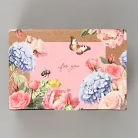 Коробка подарочная самосборная For you, 22&times;15&times;10 см