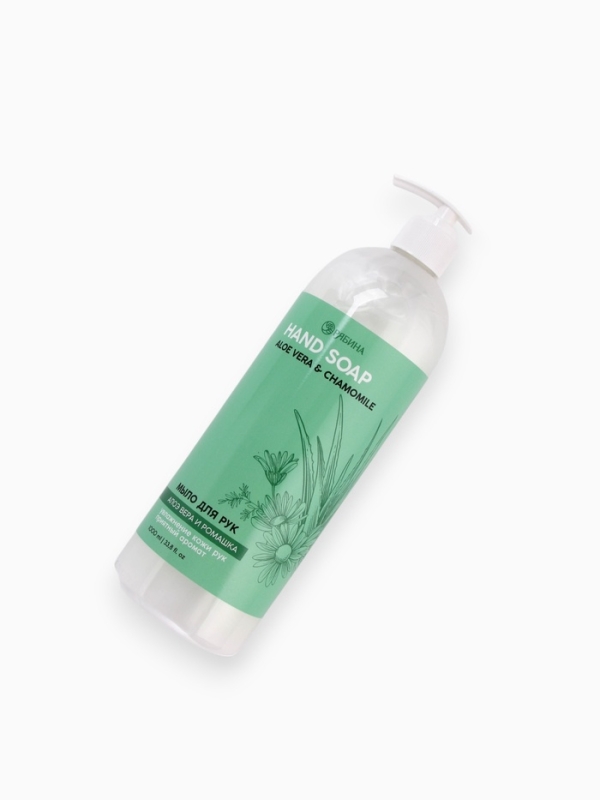 Жидкое мыло для рук 1000 мл, ромашка и алоэ, Рябина Жидкое мыло для рук 1000 мл, ромашка и алоэ, Рябина