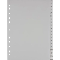 Разделитель листов А-Я алфавитный пластик.Комус