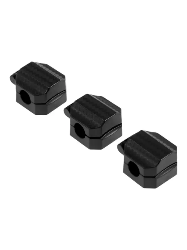 Держатель для проводов 2.2&times;2.8 см, набор 3 шт, чёрный