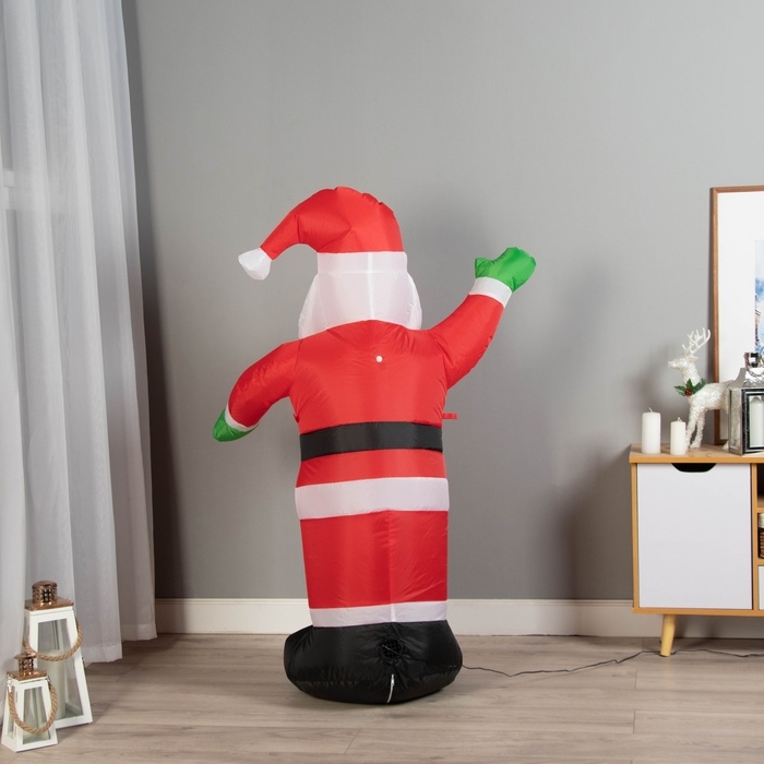 Надувная фигура  Надувная фигура "Дед Мороз" светится, 120 см