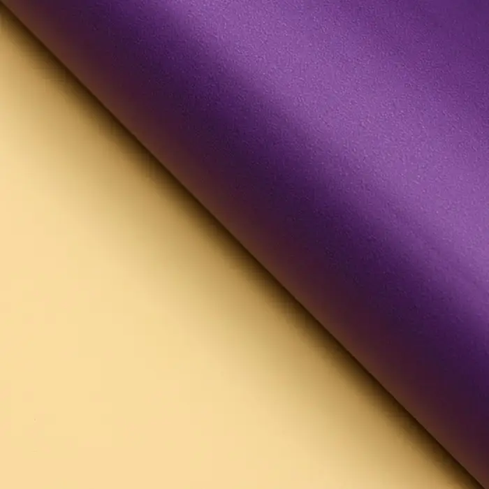 Пленка для цветов матовая, фиолетовый - сливочное масло, 56×57 см Пленка для цветов матовая, фиолетовый - сливочное масло, 56×57 см