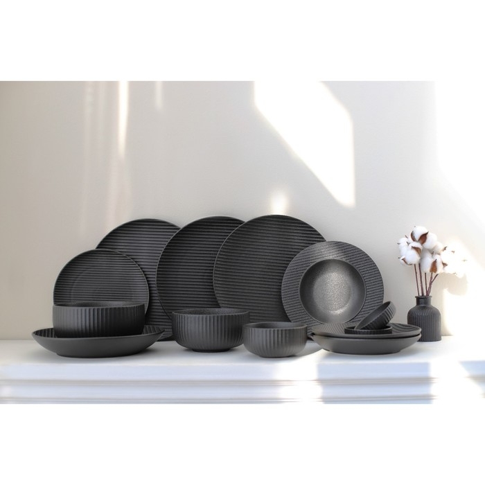 Миска фарфоровая Magistro Line, 350 мл, d=11,5 см, цвет чёрный Миска фарфоровая Magistro Line, 350 мл, d=11,5 см, цвет чёрный