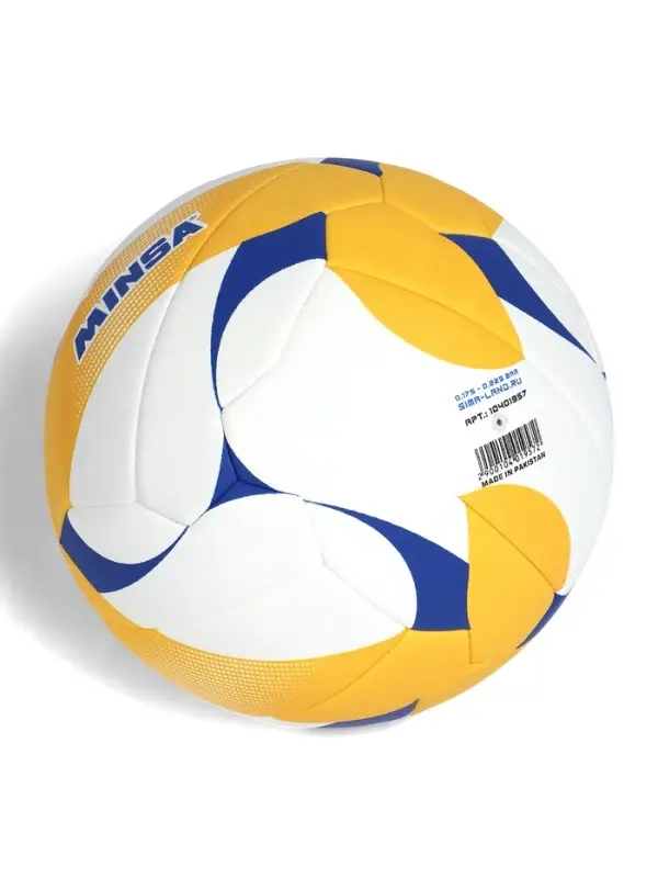Мяч волейбольный Minsa VB500 DMS, р. 5 (18 панелей, машинная сшивка) Мяч волейбольный Minsa VB500 DMS, р. 5 (18 панелей, машинная сшивка)