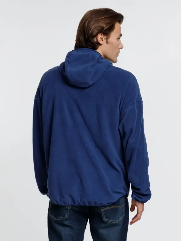 Анорак флисовый унисекс Fliska, темно-синий, размер M/L Анорак флисовый унисекс Fliska, темно-синий, размер M/L