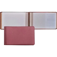 Визитница для 28 карт, горизонтальный, 60x100 мм, бордовый 2754-103