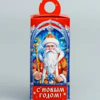 Подарочная новогодняя коробка «Новогодние традиции» , сюрприз 11×6×21 см