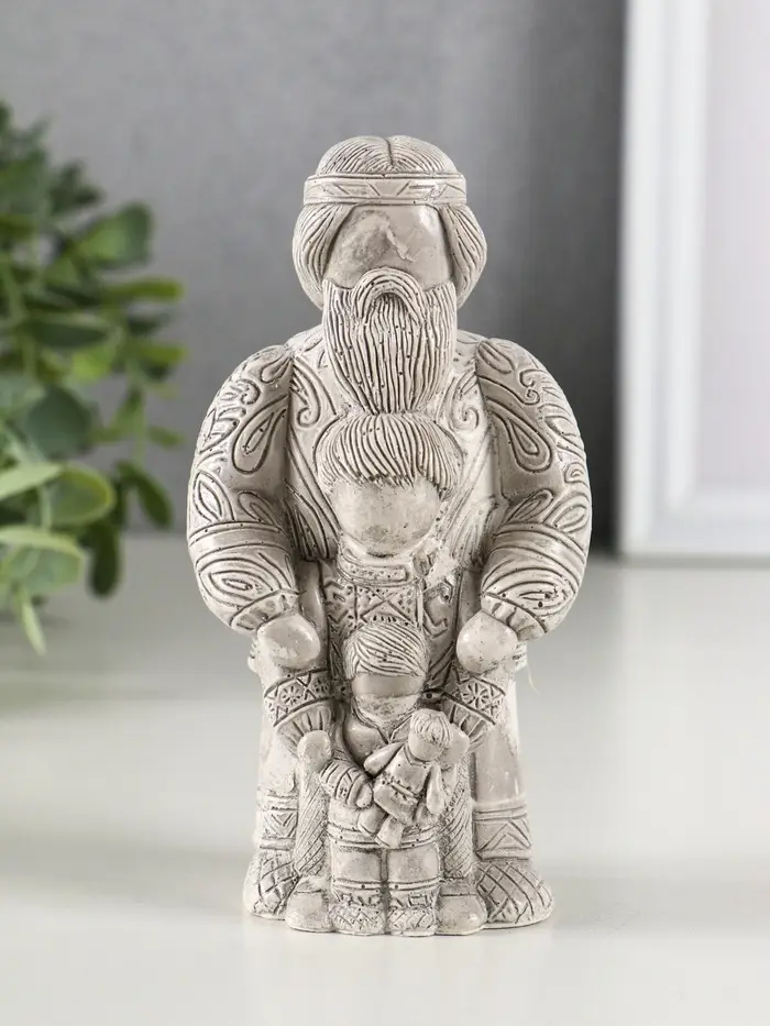 Фигура гипс "Опора рода 2" 13х7 см, под камень Фигура гипс "Опора рода 2" 13х7 см, под камень