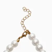 Бусы жемчужные "Вишня", цветные в золоте