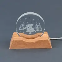 Ночник новогодний на подставке &laquo;Новогодние катания&raquo;, диам. 6 см