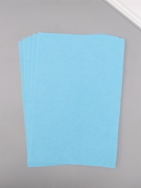 Фетр мягкий 1.5 мм Фетр мягкий 1.5 мм "Голубой" набор 5 листов 20х30 см