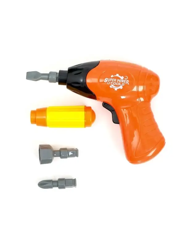 Конструктор винтовой &laquo;Трактор&raquo;, с электрическим шуруповёртом, отвёрткой и насадками