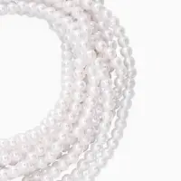 Чокер &laquo;Императрица&raquo; с жемчугом, 12 рядов, №6, L=30см+10см, цвет белый в серебре