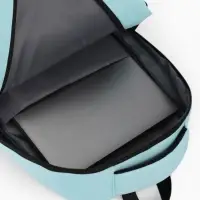 Рюкзак, водонепроницаемое дно, 2 отделения, 3 кармана, 31&times;14.5&times;45 см, голубой